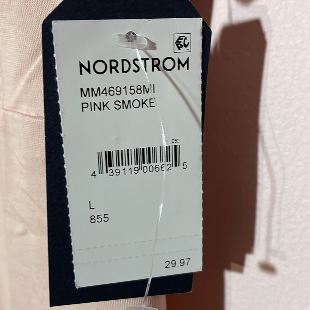 NWT Melrose and market pink smoke color 100% organic cotton drees size large - Picture 6 of 6